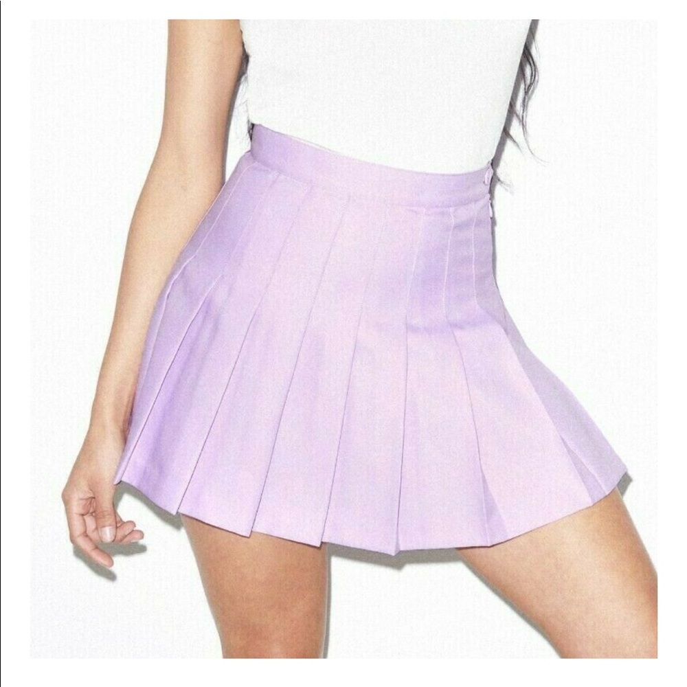 American Apparel Lavender Tennis Skirt Large